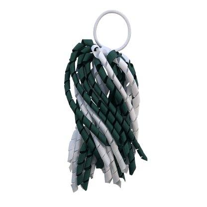 Bottle Green & White Hair Accessories - Assorted Hair Accessories - School Uniform Hair Accessories - Ponytails and Fairytales