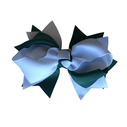 Bottle Green & White Hair Accessories - Assorted Hair Accessories - School Uniform Hair Accessories - Ponytails and Fairytales