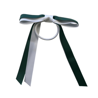 Bottle Green & White Hair Accessories - Assorted Hair Accessories - School Uniform Hair Accessories - Ponytails and Fairytales