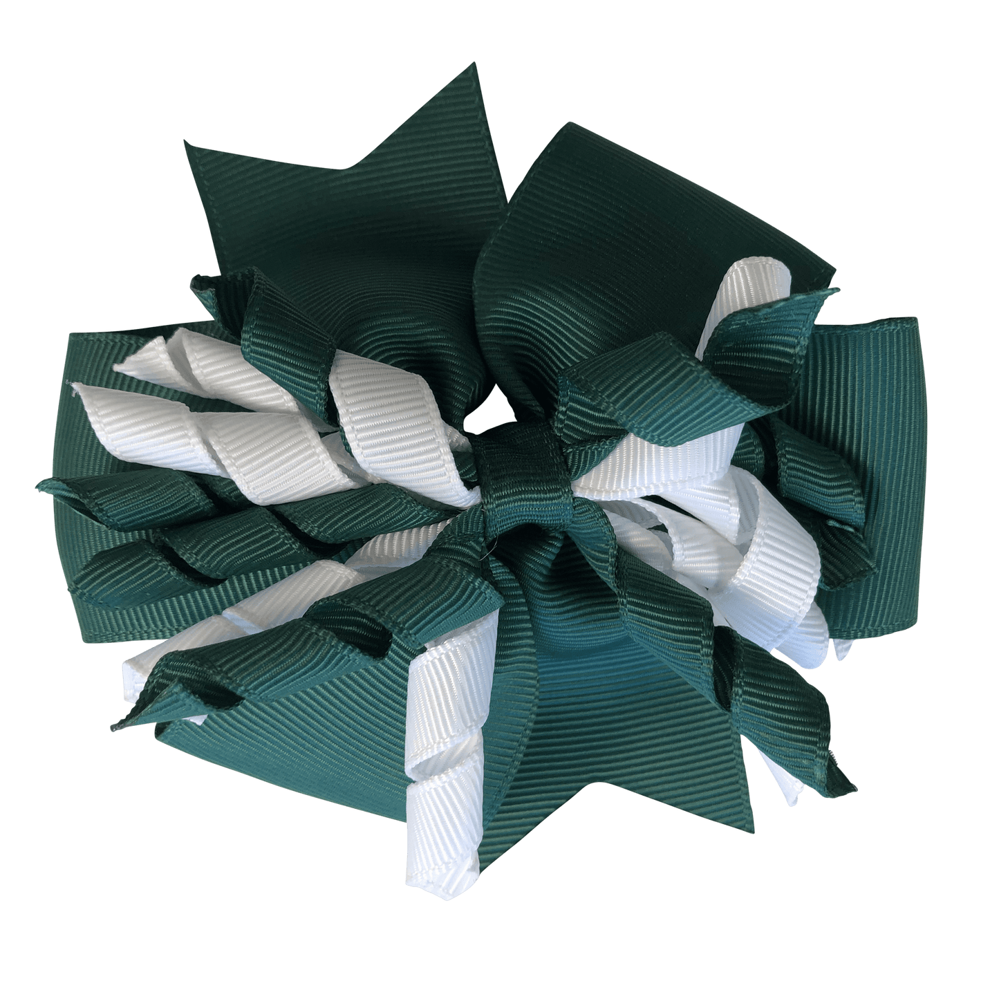 Bottle Green & White Hair Accessories - Assorted Hair Accessories - School Uniform Hair Accessories - Ponytails and Fairytales