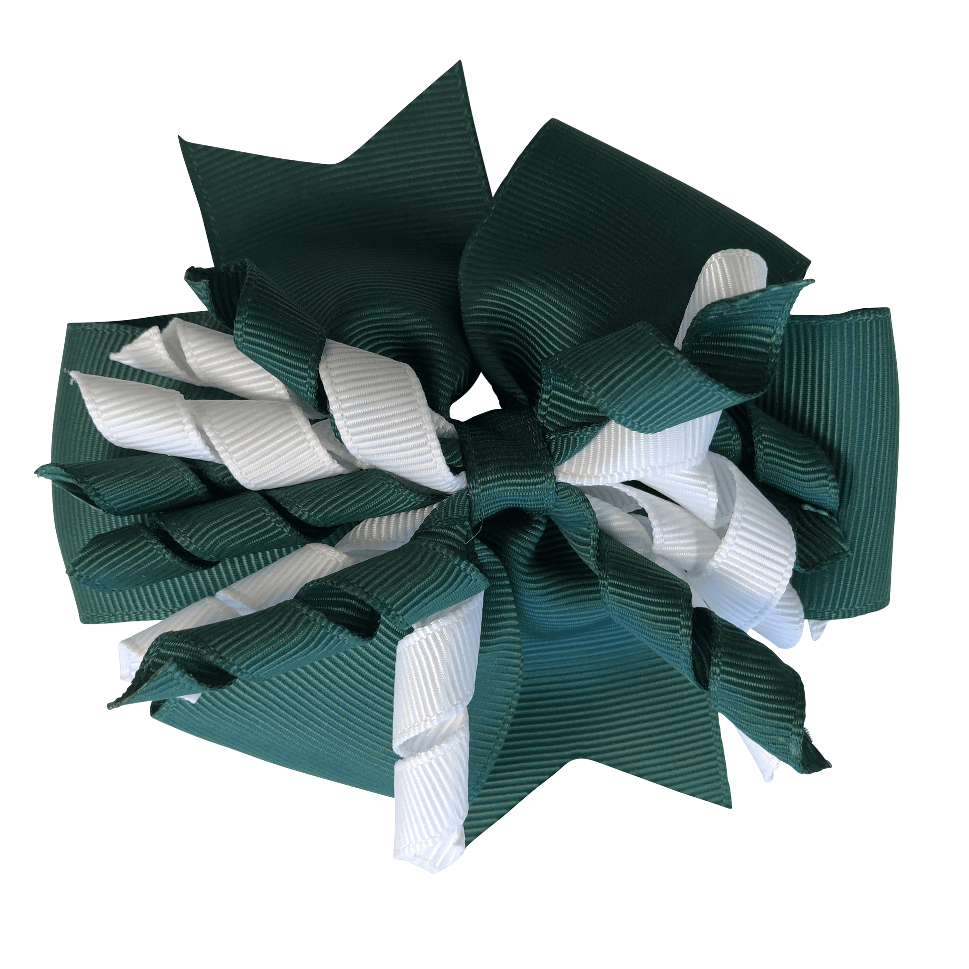 Bottle Green & White Hair Accessories - Assorted Hair Accessories - School Uniform Hair Accessories - Ponytails and Fairytales