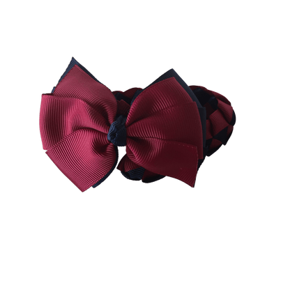 Burgundy & Navy Hair Accessories - Ponytails and Fairytales