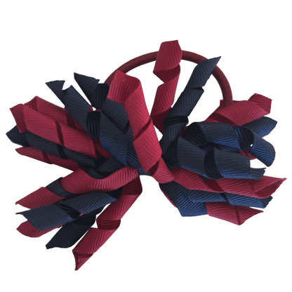 Burgundy & Navy Hair Accessories - Ponytails and Fairytales
