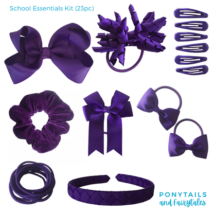 Custom Colours: Choose Your Own (3) - Assorted Hair Accessories - School Uniform Hair Accessories - Ponytails and Fairytales