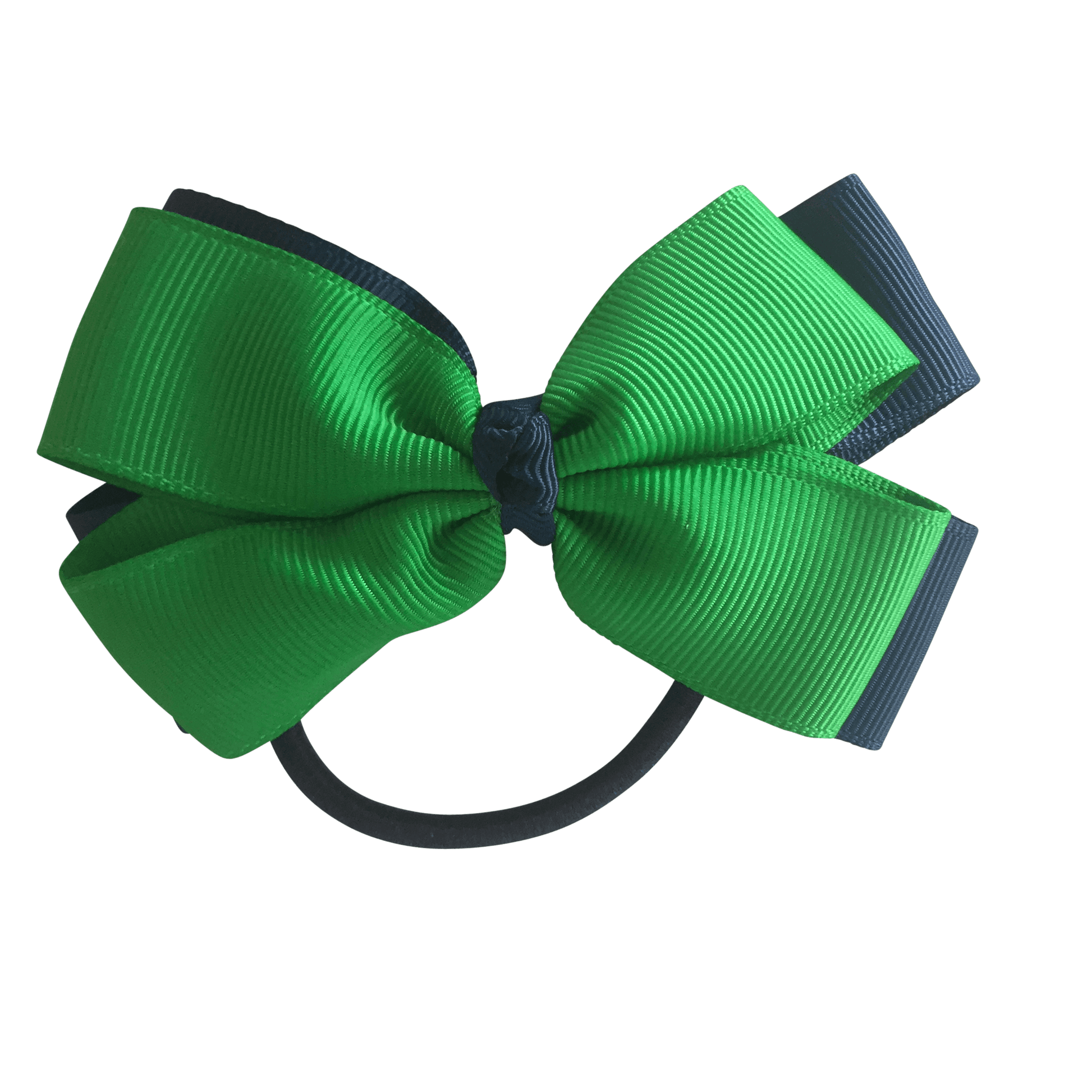 Green & Navy Hair Accessories - Ponytails and Fairytales