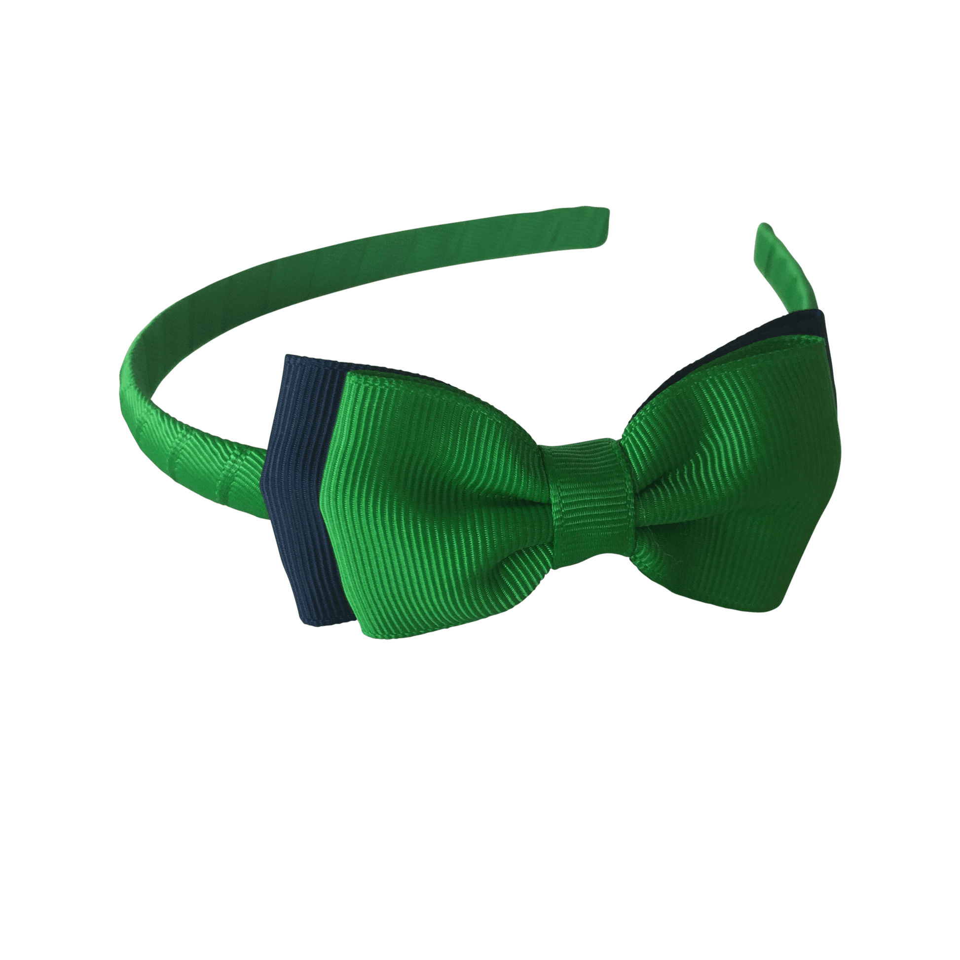 Green & Navy Hair Accessories - Ponytails and Fairytales