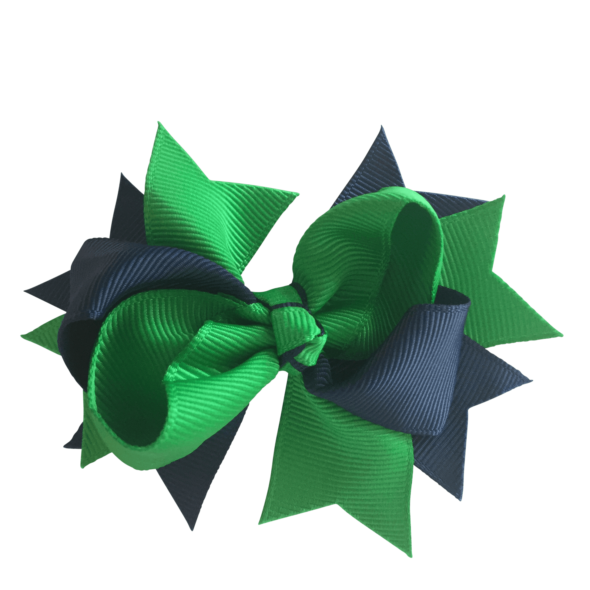 Green & Navy Hair Accessories - Ponytails and Fairytales