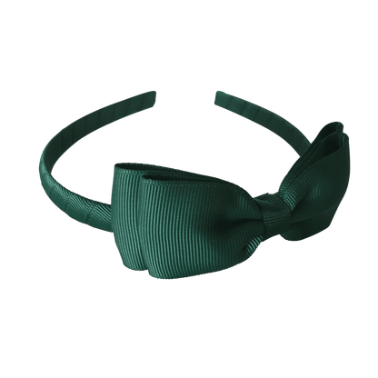 Headband with Bowtie - Solid Colours - Headbands - School Uniform Hair Accessories - Ponytails and Fairytales