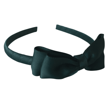 Headband with Bowtie - Solid Colours - Headbands - School Uniform Hair Accessories - Ponytails and Fairytales