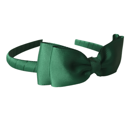 Headband with Bowtie - Solid Colours - Headbands - School Uniform Hair Accessories - Ponytails and Fairytales