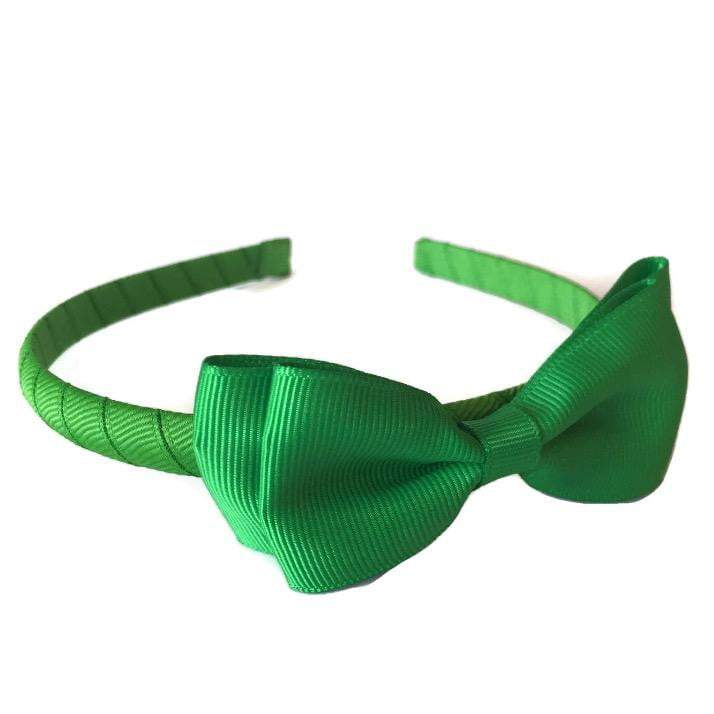Headband with Bowtie - Solid Colours - Headbands - School Uniform Hair Accessories - Ponytails and Fairytales
