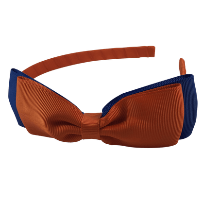 Headband with Bowtie - Combined Colours - Ponytails and Fairytales