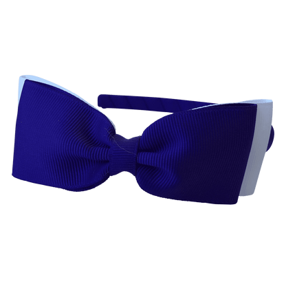Headband with Bowtie - Combined Colours - Ponytails and Fairytales