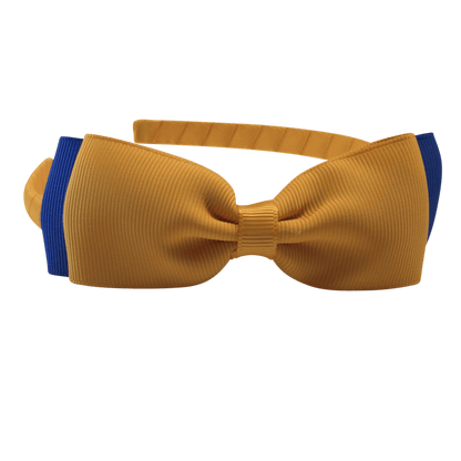 Headband with Bowtie - Combined Colours - Ponytails and Fairytales