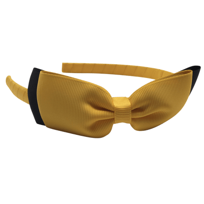 Headband with Bowtie - Combined Colours - Ponytails and Fairytales