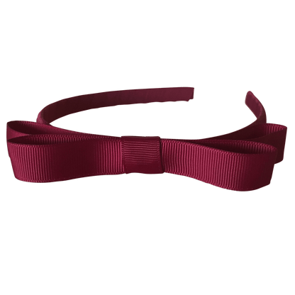 Headband with Tuxedo Bow - Ponytails and Fairytales