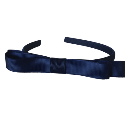 Headband with Tuxedo Bow - Ponytails and Fairytales