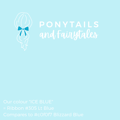 Ice Blue Hair Accessories Assorted Hair Accessories School Ponytails - Colours 