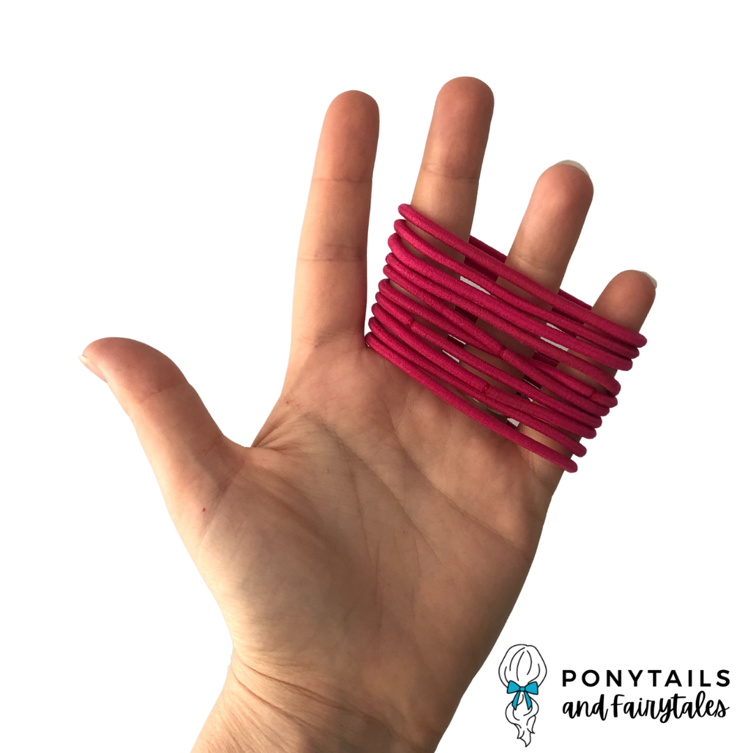 Basic Hair Elastics - Large (10pc) - Ponytails and Fairytales