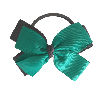 Kelly Green & Grey Hair Accessories - Ponytails and Fairytales