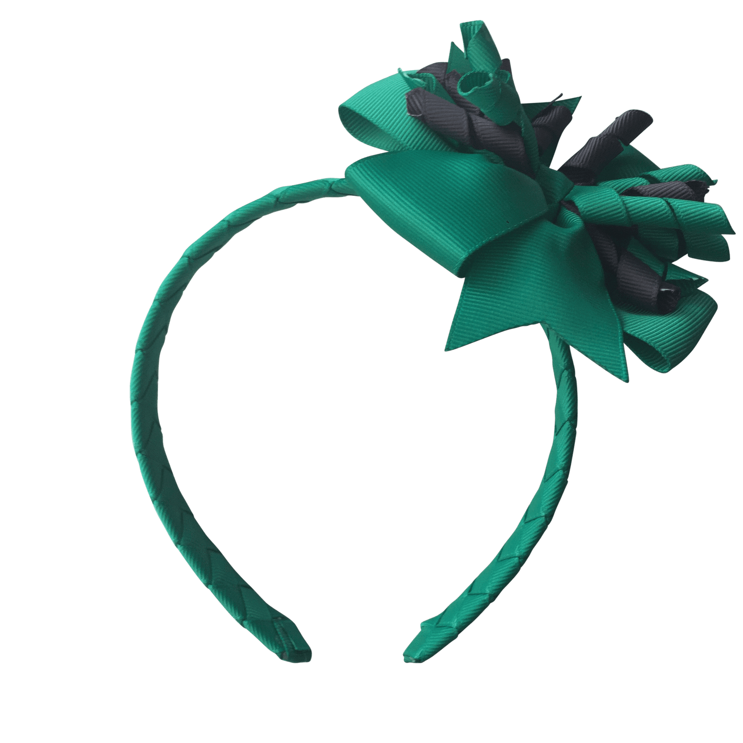 Kelly Green & Grey Hair Accessories - Ponytails and Fairytales