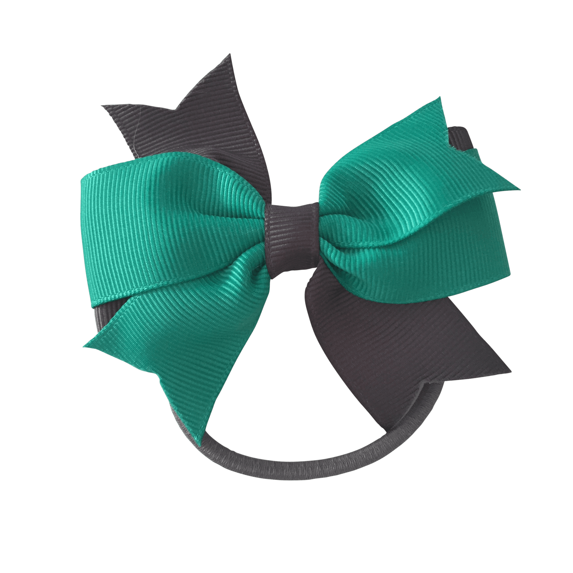 Kelly Green & Grey Hair Accessories - Ponytails and Fairytales