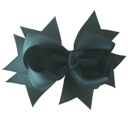 Layered Bows - Solid Colours - Hair clips - School Uniform Hair Accessories - Ponytails and Fairytales