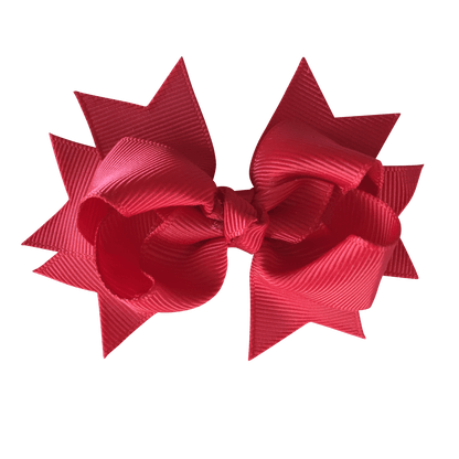 Layered Bows - Solid Colours - Hair clips - School Uniform Hair Accessories - Ponytails and Fairytales