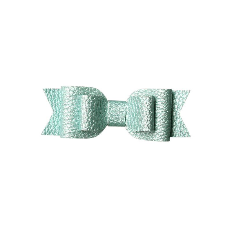 Layered Faux Leather Big Bow Headband - Ponytails and Fairytales