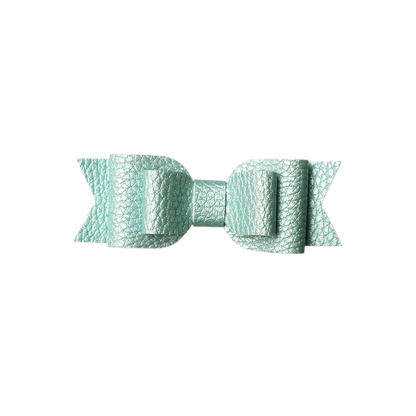 Layered Faux Leather Big Bow Headband - Ponytails and Fairytales