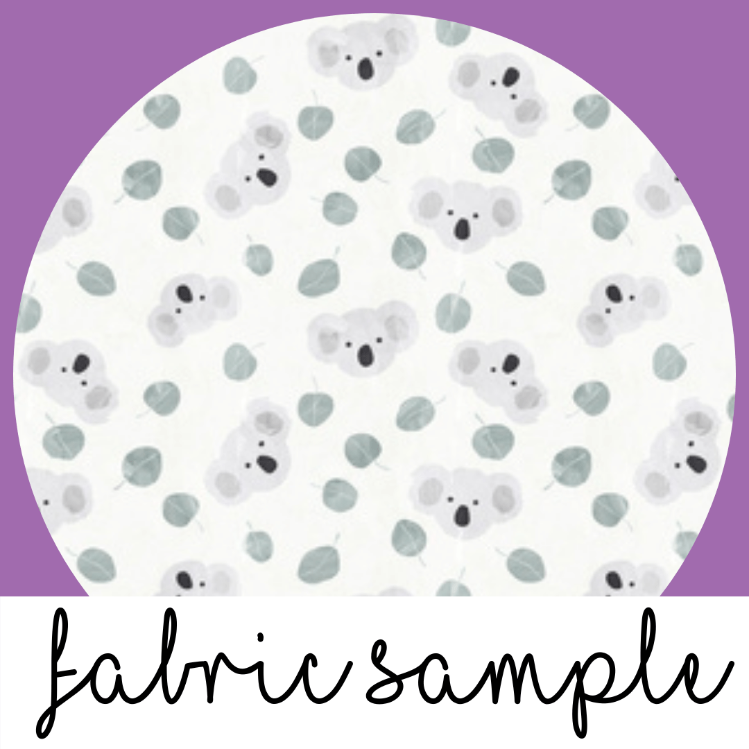 Limited Edition: Koala + Eucalyptus Covered Buttons Hair clips Ella Made 