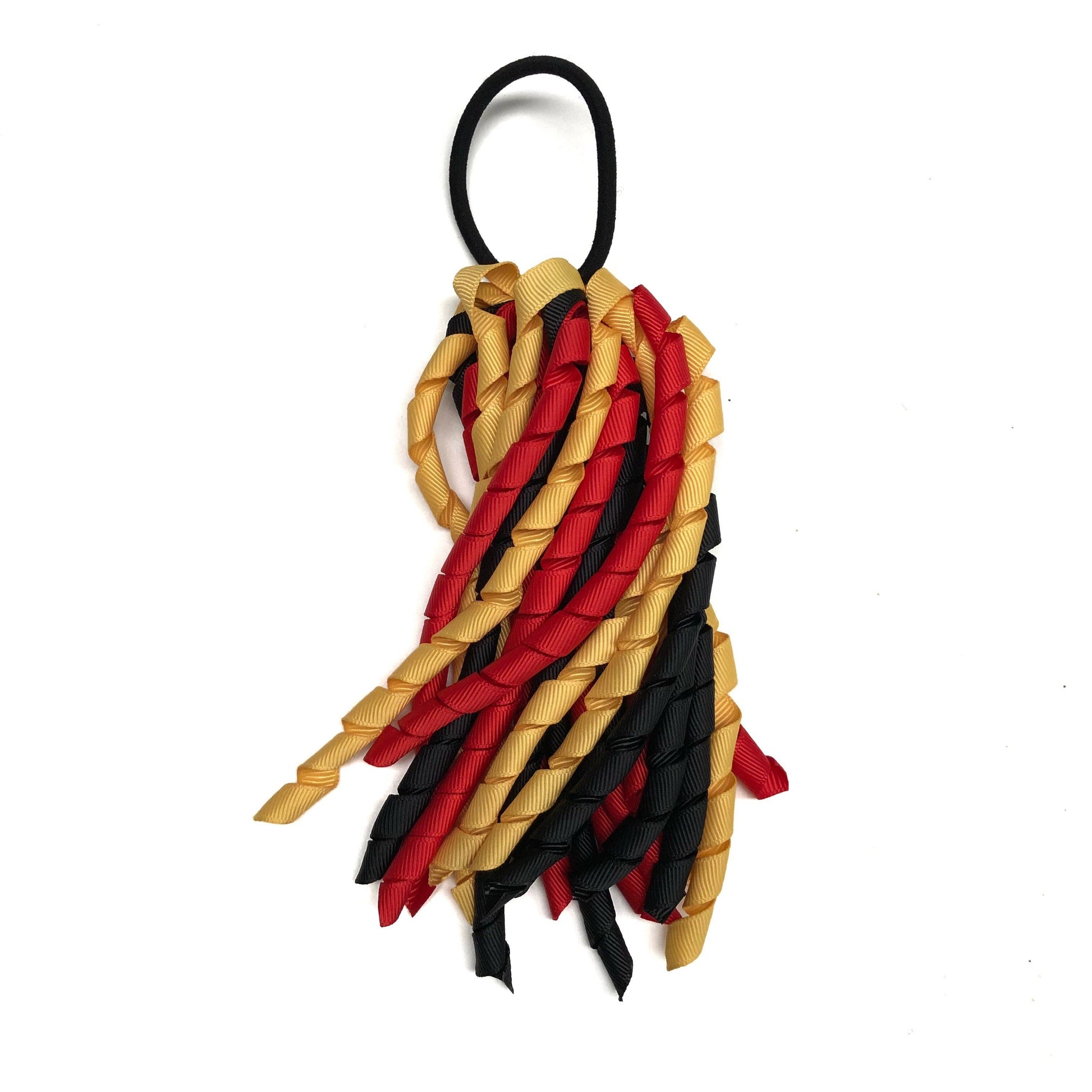 Aboriginal Colours - Red Yellow & Black Hair Accessories - Assorted Hair Accessories - School Uniform Hair Accessories - Ponytails and Fairytales