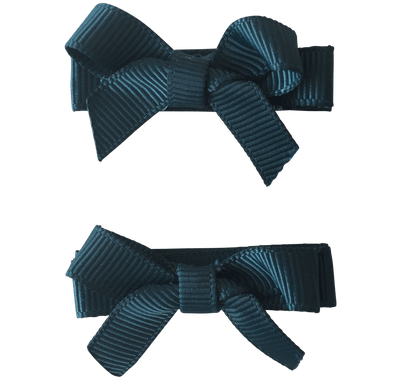 No Slip Bow Clips (2pc) - Ponytails and Fairytales