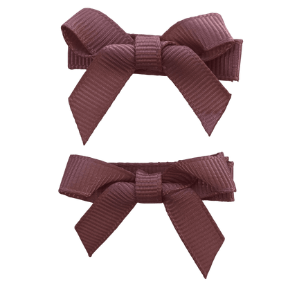 No Slip Bow Clips (2pc) - Ponytails and Fairytales