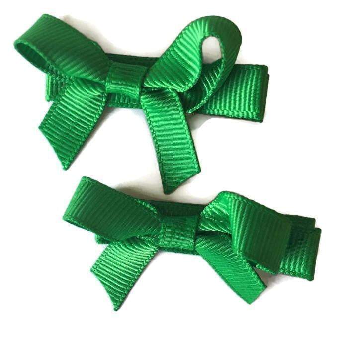 No Slip Bow Clips (2pc) - Ponytails and Fairytales