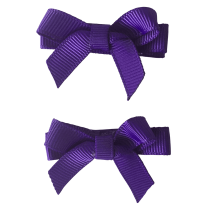 No Slip Bow Clips (2pc) - Ponytails and Fairytales