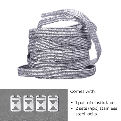 No Tie Elastic Shoelaces - Carnival and event - School Uniform Hair Accessories - Ponytails and Fairytales