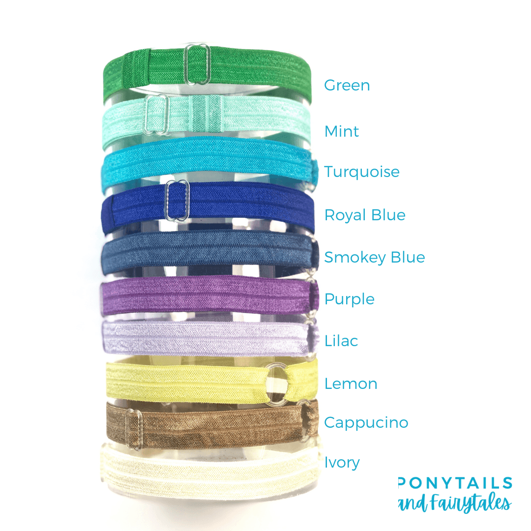 'One Size Fits All' Adjustable Elastic Headband - Ponytails and Fairytales