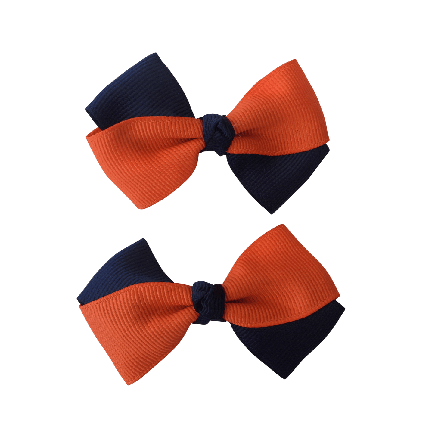 Orange & Navy Hair Accessories - Ponytails and Fairytales