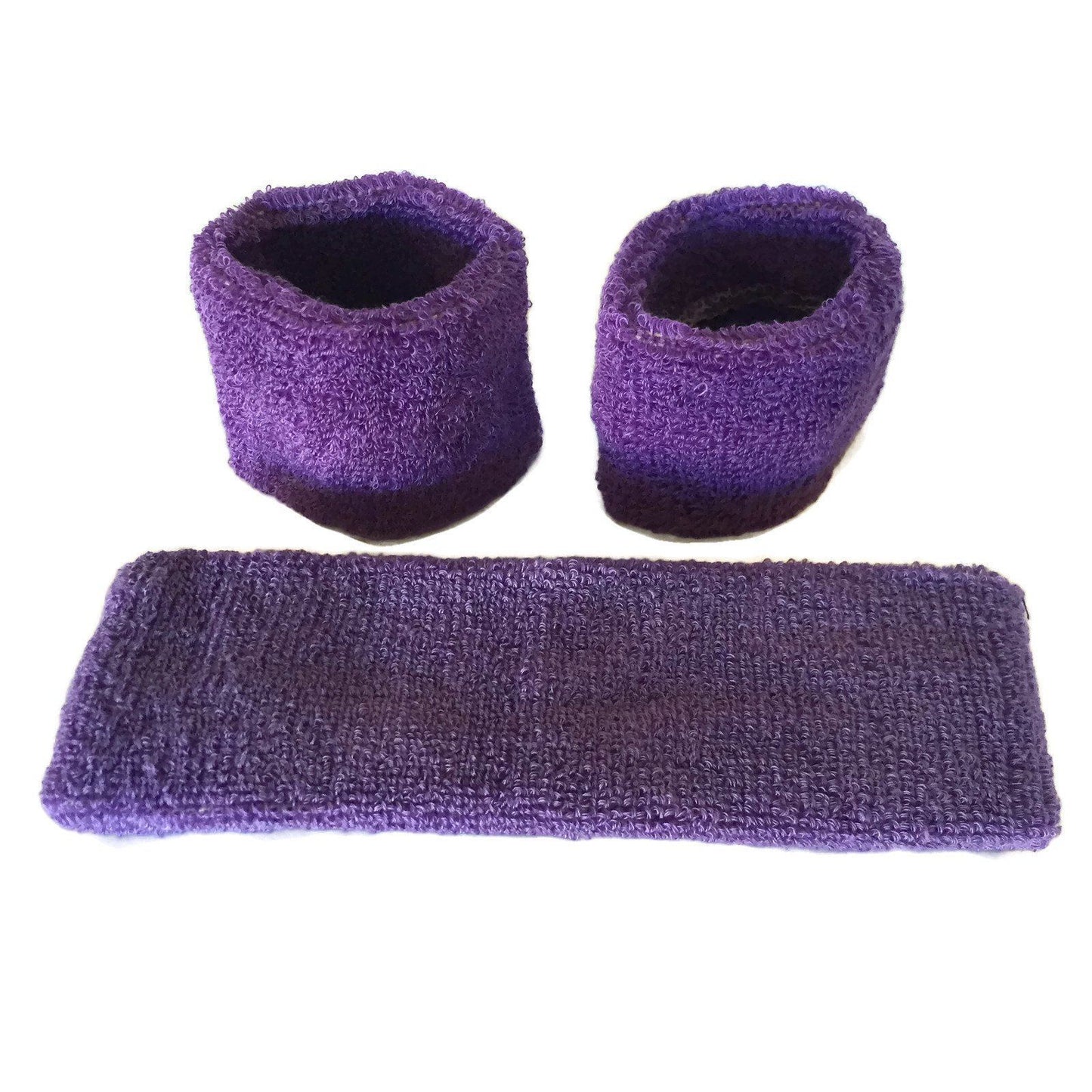 Purple Sweat Band Set (3pc) - Ponytails and Fairytales