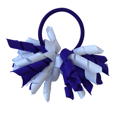 Purple & White Hair Accessories - Assorted Hair Accessories - School Uniform Hair Accessories - Ponytails and Fairytales