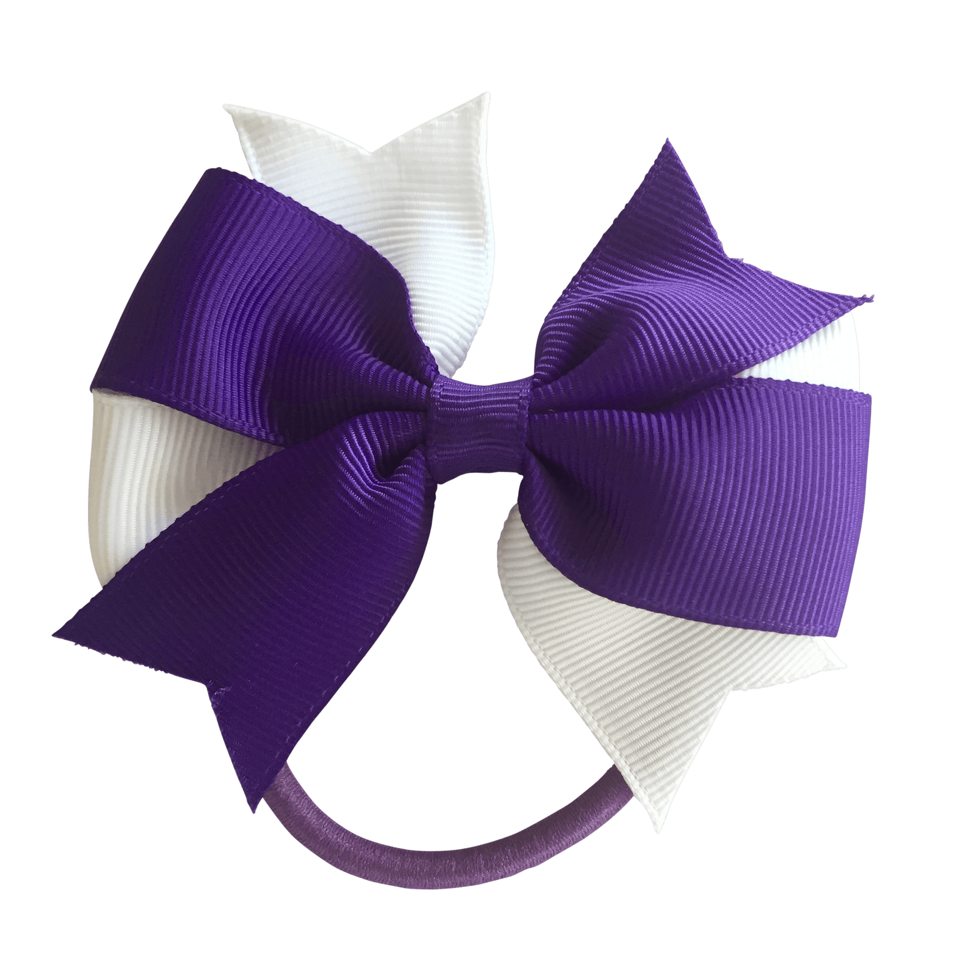 Purple & White Hair Accessories - Assorted Hair Accessories - School Uniform Hair Accessories - Ponytails and Fairytales