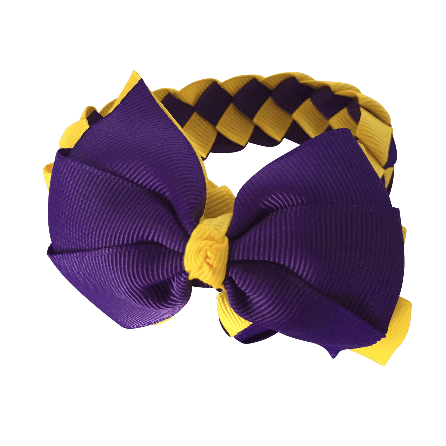 Purple & Yellow Hair Accessories - Ponytails and Fairytales