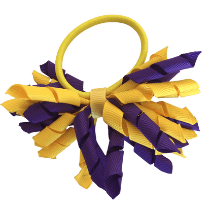 Purple & Yellow Hair Accessories - Ponytails and Fairytales