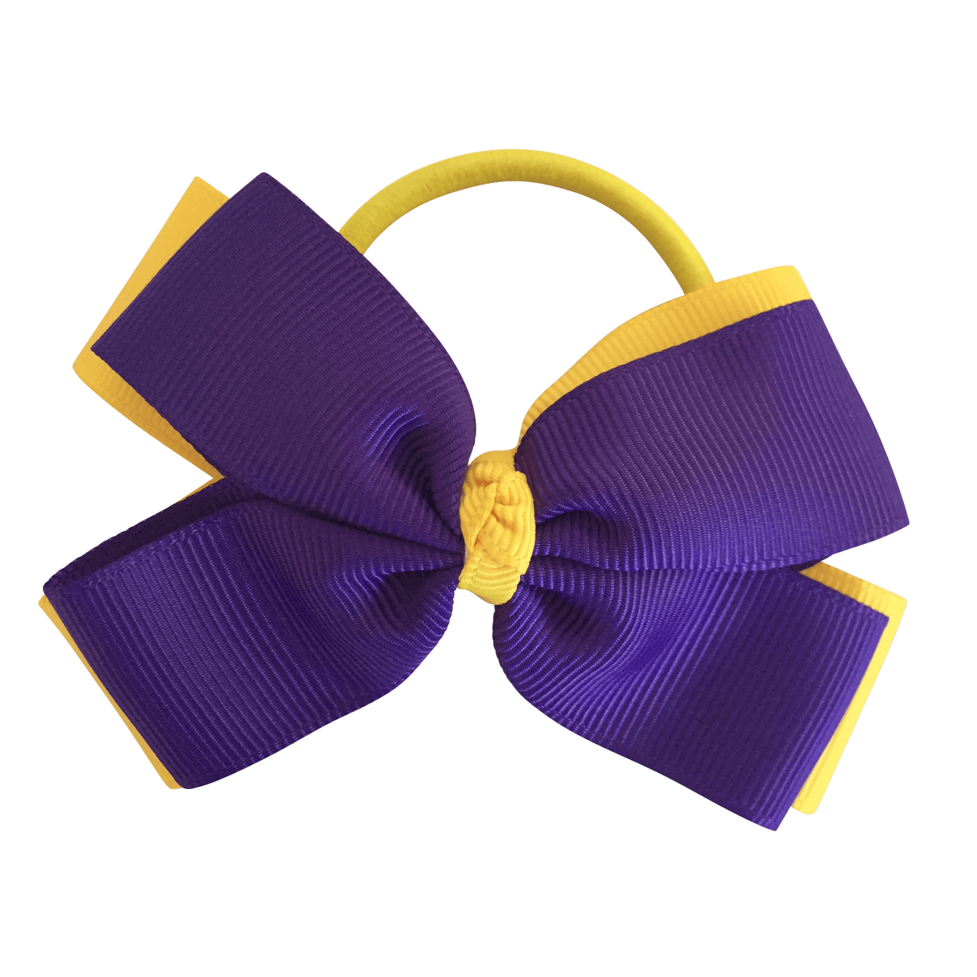 Purple & Yellow Hair Accessories - Ponytails and Fairytales