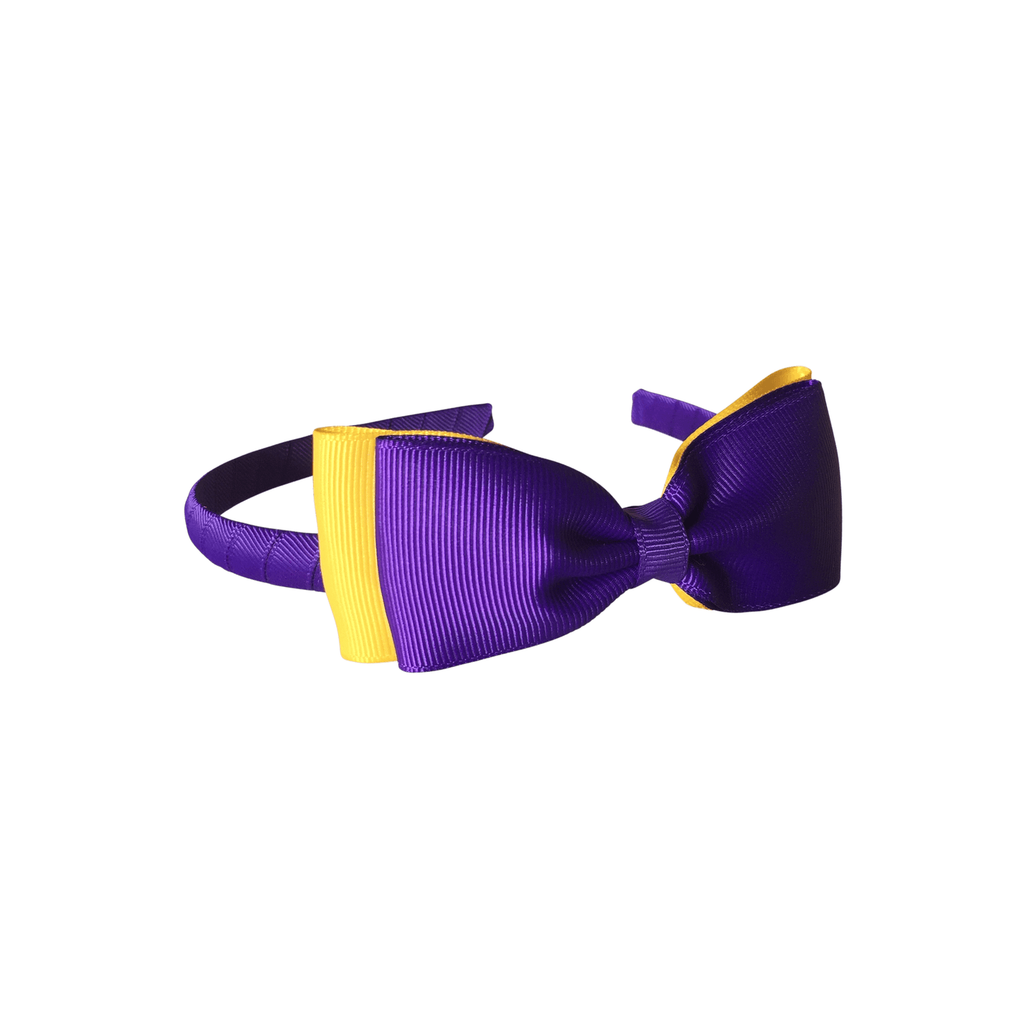 Purple & Yellow Hair Accessories - Ponytails and Fairytales