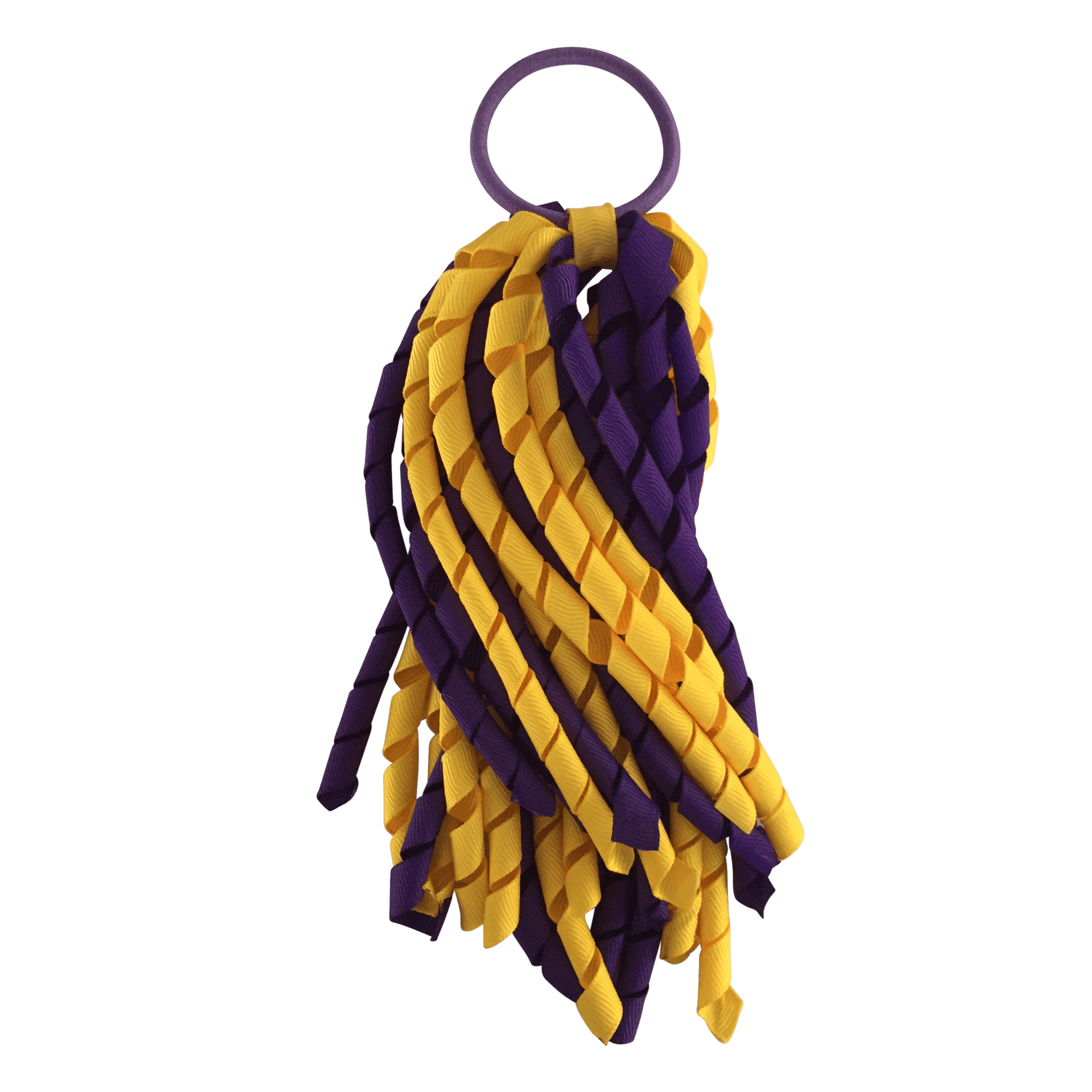 Purple & Yellow Hair Accessories - Ponytails and Fairytales