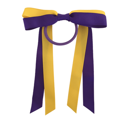 Purple & Yellow Hair Accessories - Ponytails and Fairytales