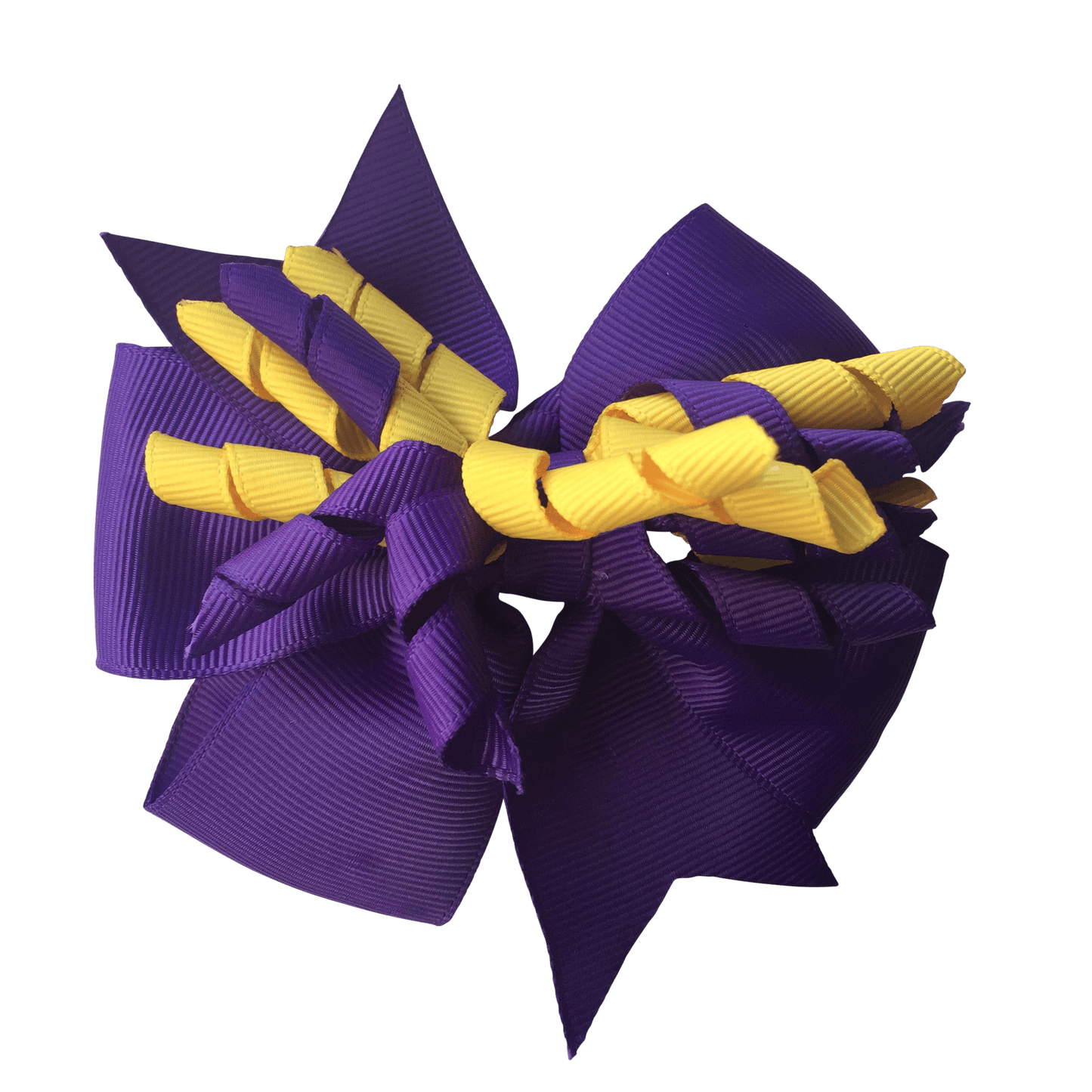 Purple & Yellow Hair Accessories - Ponytails and Fairytales