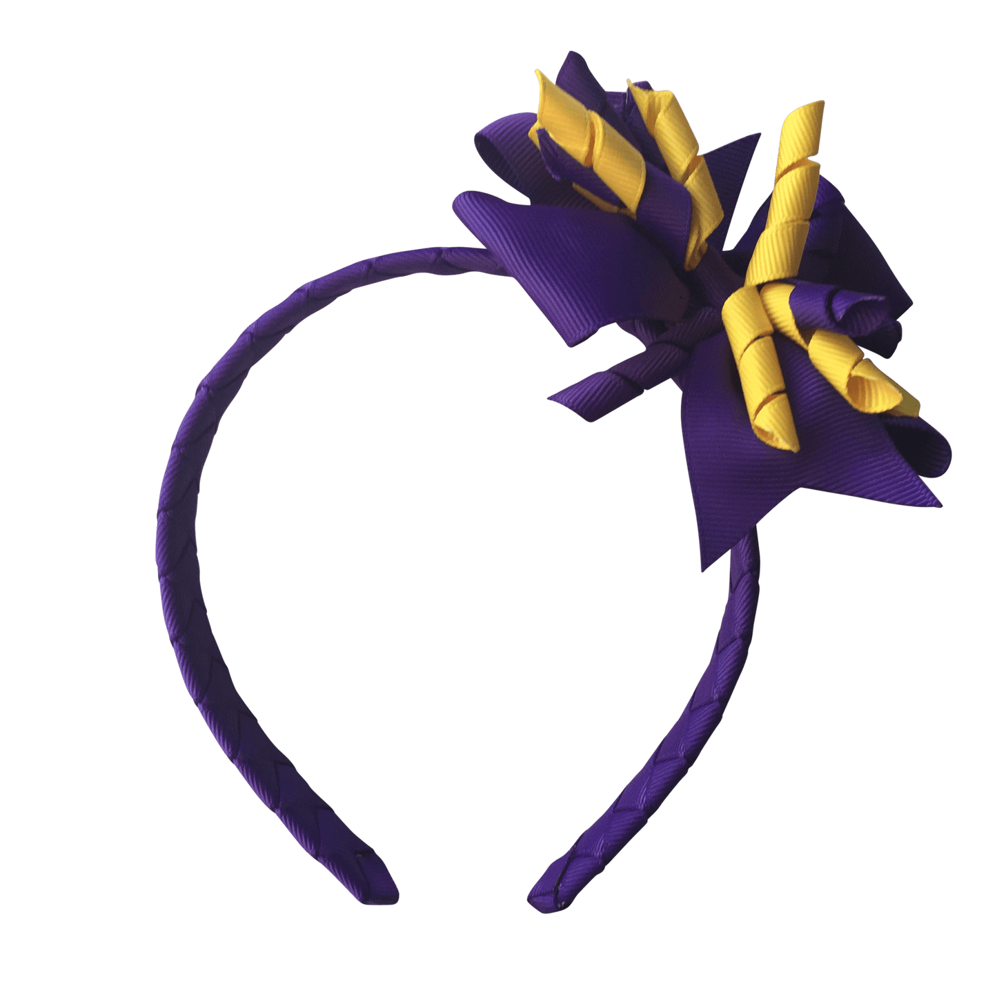 Purple & Yellow Hair Accessories - Ponytails and Fairytales